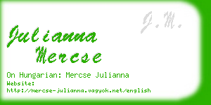 julianna mercse business card